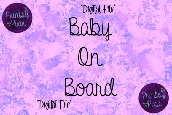 Baby on Board Graphics for Crafts
