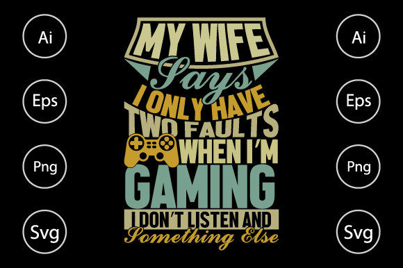 Gamer Wife Birthday Graphics for Crafts