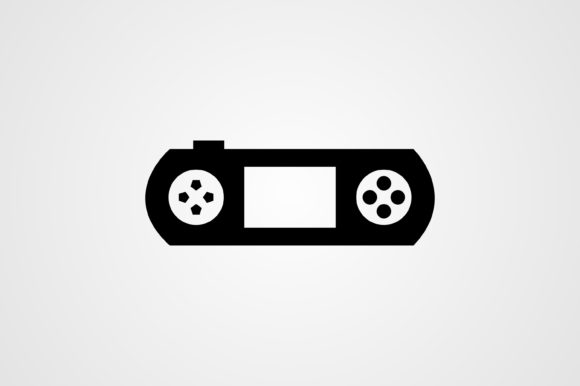 Gaming Console Glyph Icon: Graphics & Icons