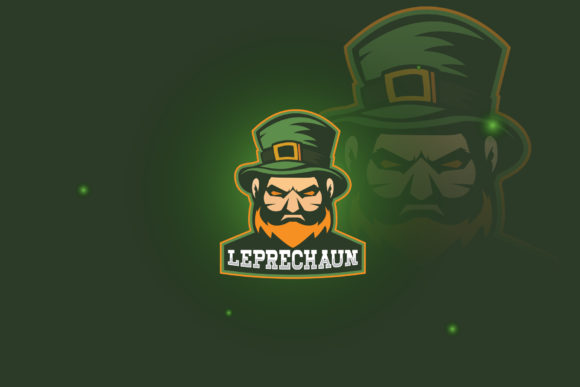Leprechaun Logo E-Sport Gaming Graphics & Logos
