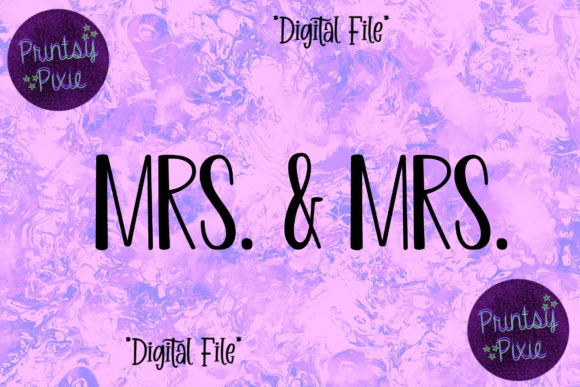 Mrs and Mrs Graphics for Modern Crafts