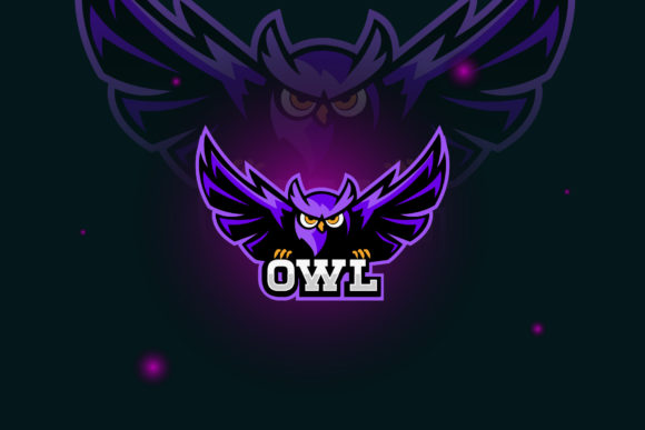 Owl Logo E-Sport Gaming: Graphics for Logos
