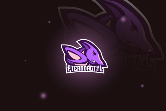 Pterodactyl Logo: Bold Graphics for Gaming Logos