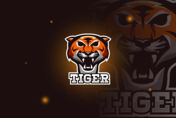 Tiger Logo E-Sport Gaming: Graphics for Logos